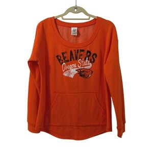 Rivalry Threads Oregon State Beavers Orange Scoop Neck Sweatshirt Large NCAA